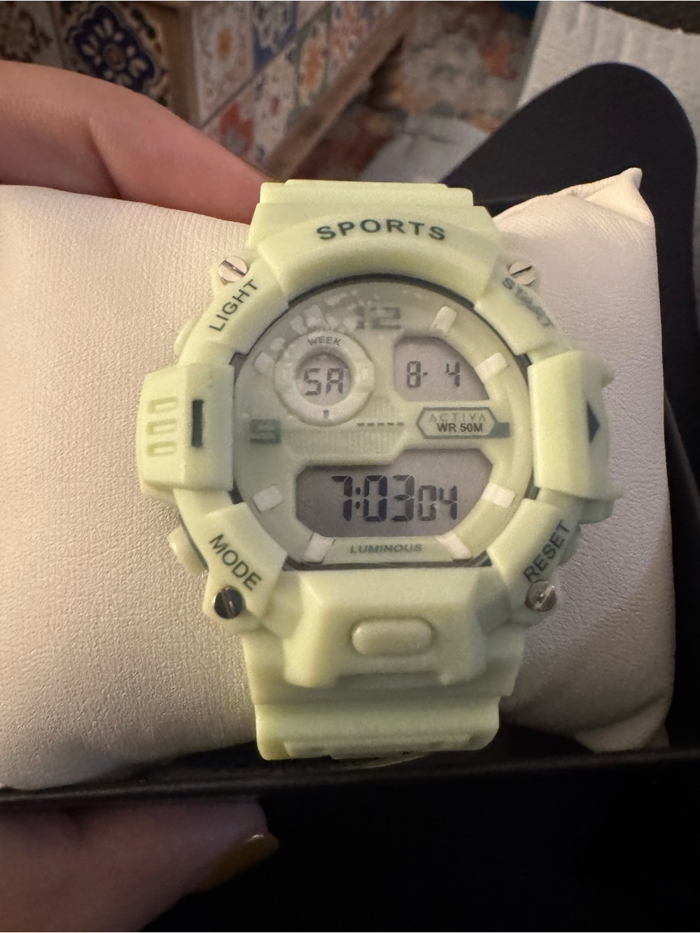 NEW IN BOX Activa x Invicta ACW532-004 MINT Green Digital Sport Watch